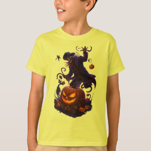 T-shirt Moissonneur de citrouille sombre – Squelette effra