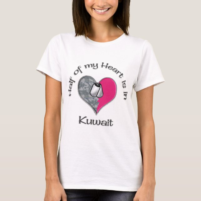 T-shirt Moitié de mon coeur Kowéit (Devant)