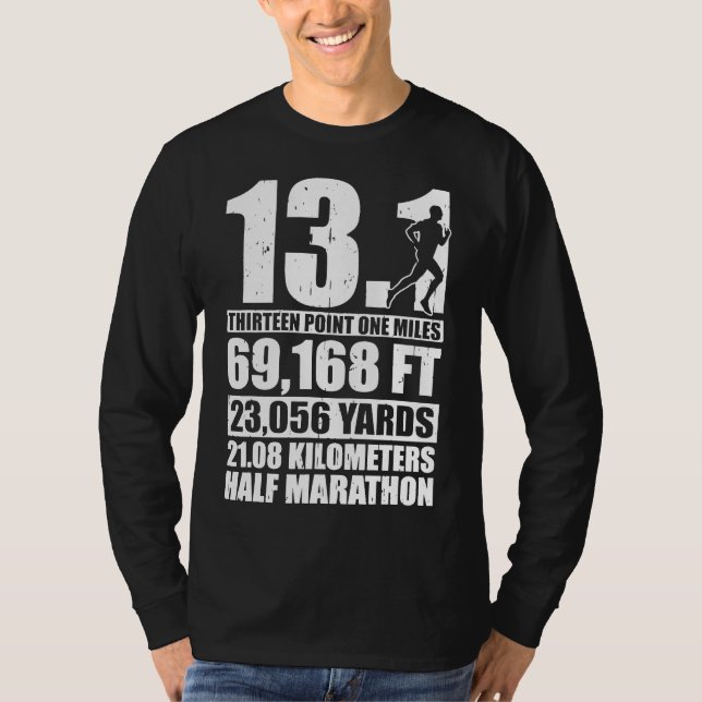 T-shirt Moitié Marathon 22,1 Miles Coureur (Devant)