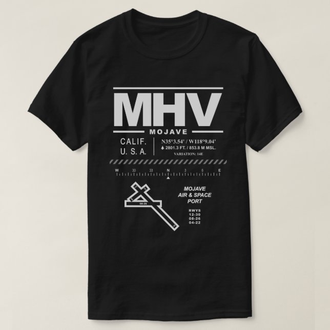 T-shirt Mojave Air & Space Port MHV (Design devant)
