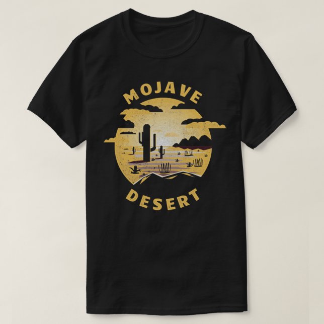 T-shirt Mojave Desert Desert Illustration Souvenir Vintage (Design devant)