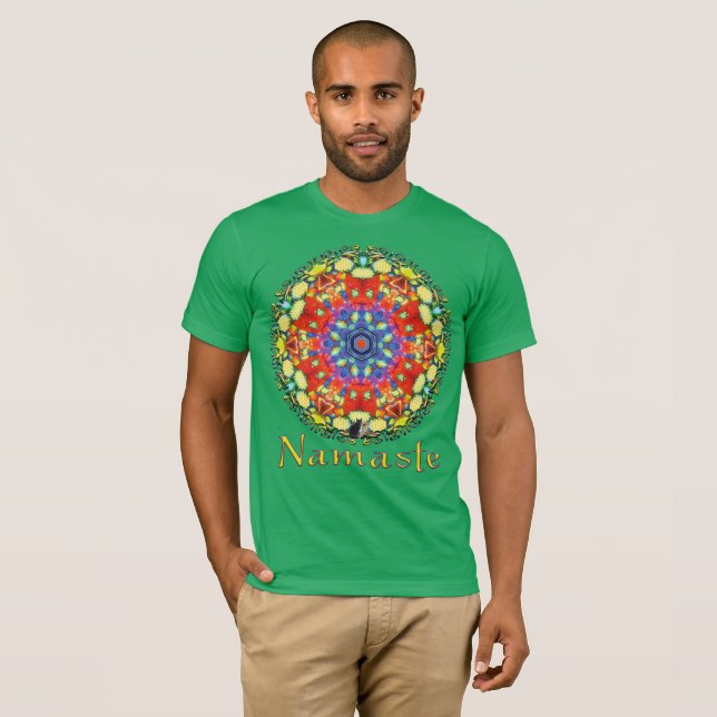 T-shirt Mojo Namaste Kaléidoscope (Devant entier)