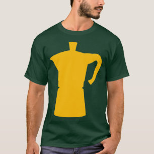 T-shirt Moka Pot jaune Design édition limitée