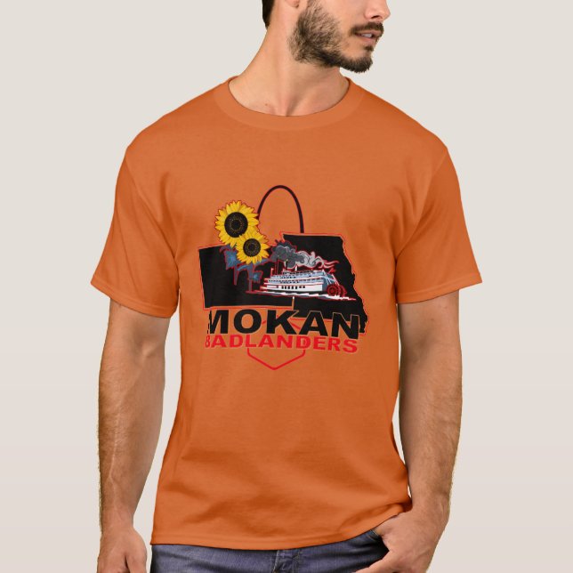 T-shirt MOKAN Badlanders Centré Sur Les Mens De Couleurs S (Devant)