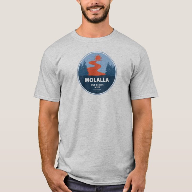 T-shirt Molalla Wild Et Rivière Pittoresque (Devant)