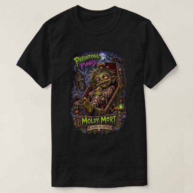 T-shirt Moldy Mort — Punks Paranormaux (Design devant)