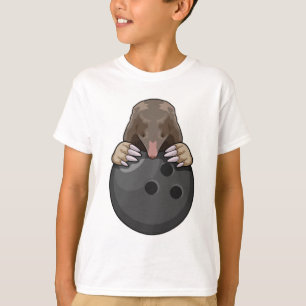 T-shirt Mole à Bowling avec Bowling balle