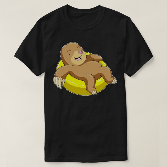 T-shirt Mole à la natation avec Lifebuoy (Design devant)