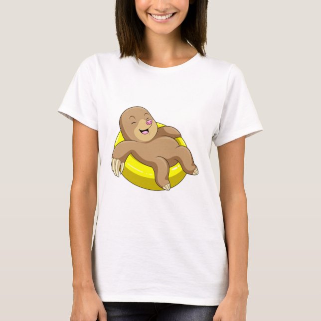 T-shirt Mole à la natation avec Lifebuoy (Devant)
