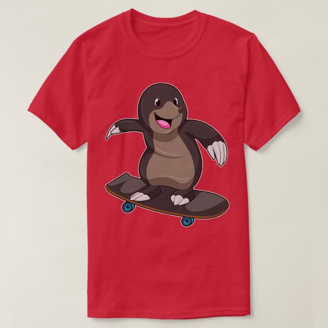 T-shirt Mole as Skateboard avec Skateboard 1 (Design devant)