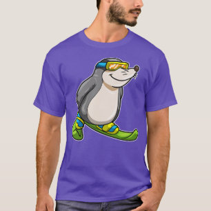 T-shirt Mole as Skier avec Skis