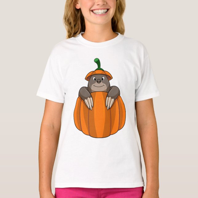 T-shirt Mole avec Citrouille (Devant)
