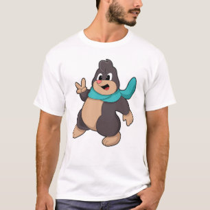 T-shirt Mole avec Écharpe