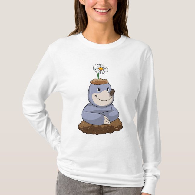 T-shirt Mole avec Fleur marguerite (Devant)