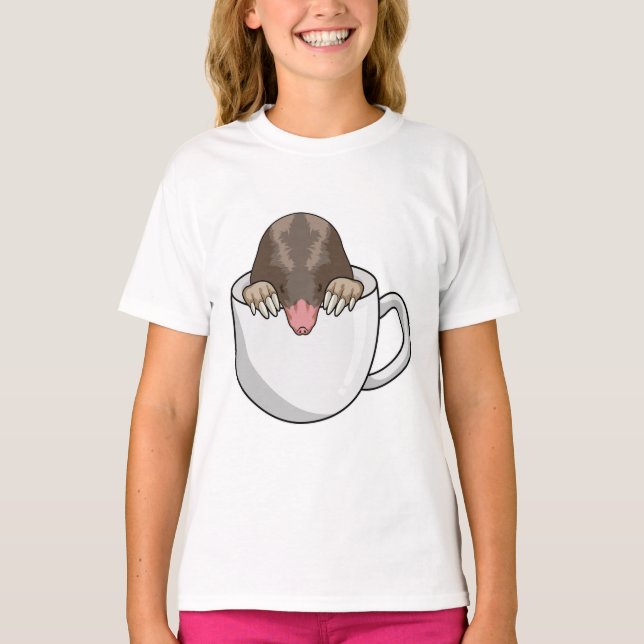 T-shirt Mole avec la coupe de café (Devant)