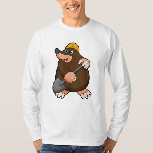 T-shirt Mole avec lunette et casquette dur (Devant)