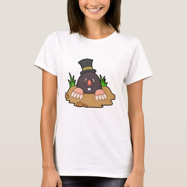 T-shirt Mole avec Molehill et Casquette (Devant)