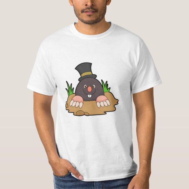 T-shirt Mole avec Molehill et Casquette (Devant)