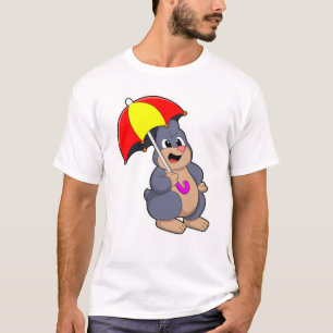 T-shirt Mole avec parapluie