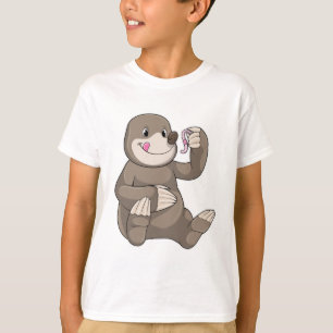 T-shirt Mole avec ver de terre