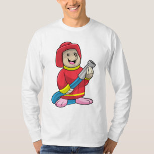 T-shirt Mole comme pompier avec tuyau