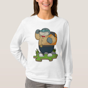 T-shirt Mole comme randonneur avec sac à dos