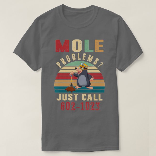 T-shirt Mole Day Mole Problems Just Call Avogadros Number  (Design devant)