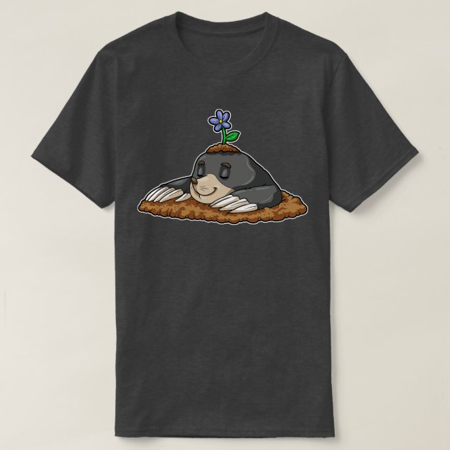 T-shirt Mole dormant sur Molehills (Design devant)