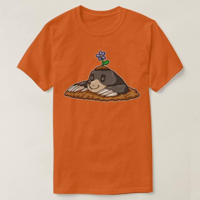 T-shirt Mole dormant sur Molehills (Design devant)