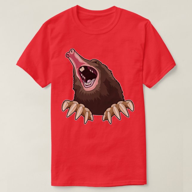 T-shirt Mole en colère (Design devant)