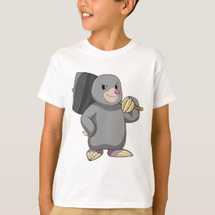 T-shirt Mole en Handyman avec Hammer