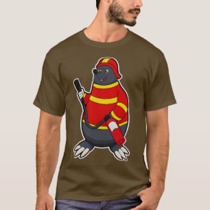 T-shirt Mole en pompier avec extincteur