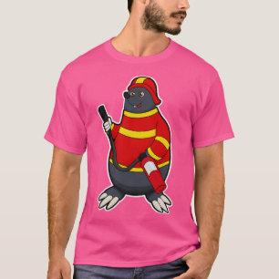 T-shirt Mole en pompier avec extincteur