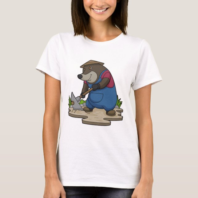 T-shirt Mole en tant qu'agriculteur (Devant)