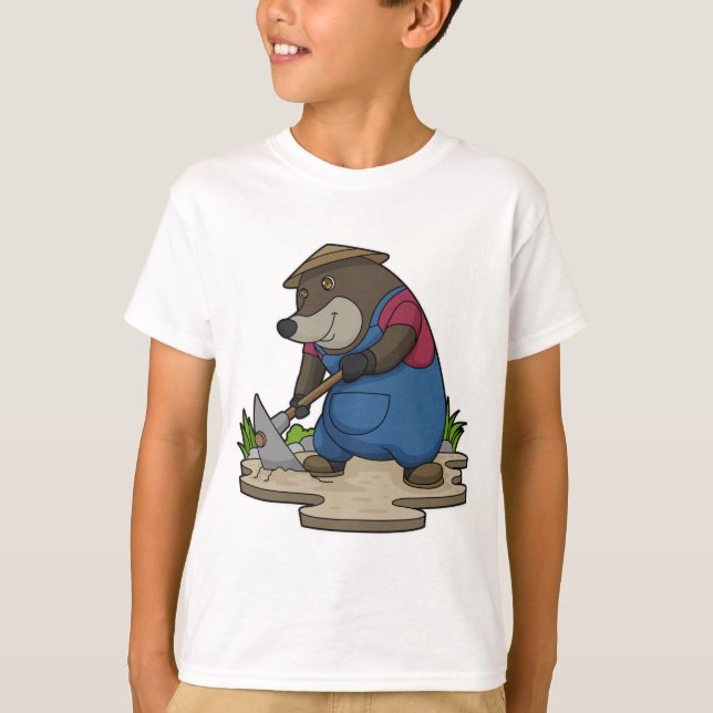 T-shirt Mole en tant qu'agriculteur (Devant)