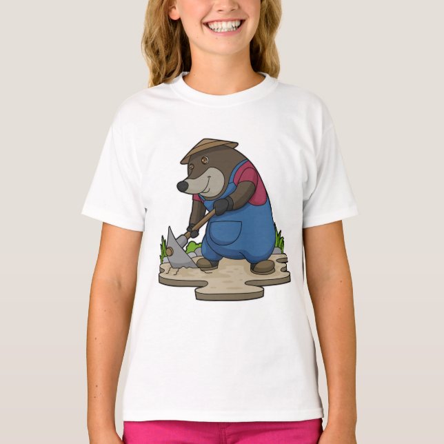 T-shirt Mole en tant qu'agriculteur (Devant)