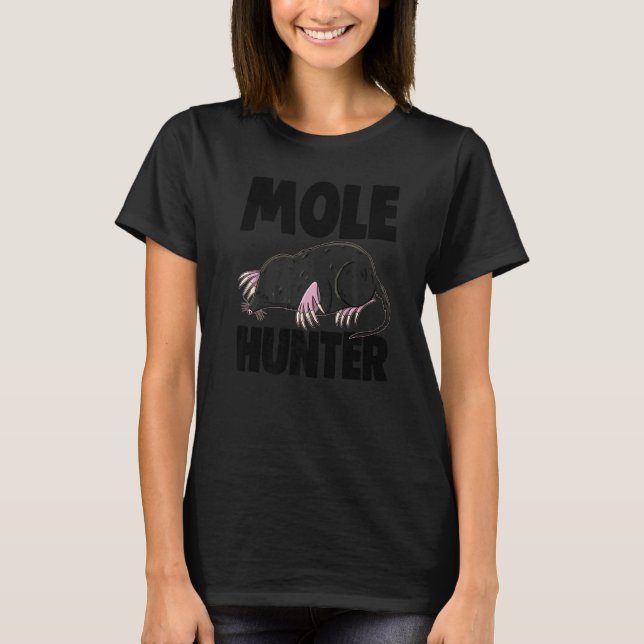 T-shirt Mole Hunter Femmes mignonne Petit Mole Love (Devant)