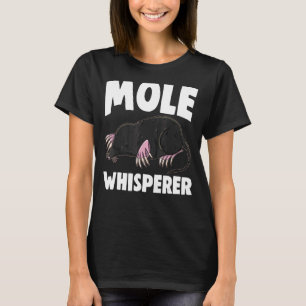 T-shirt Mole Rat Whispherer Femmes mignonne Petit Mole Amo