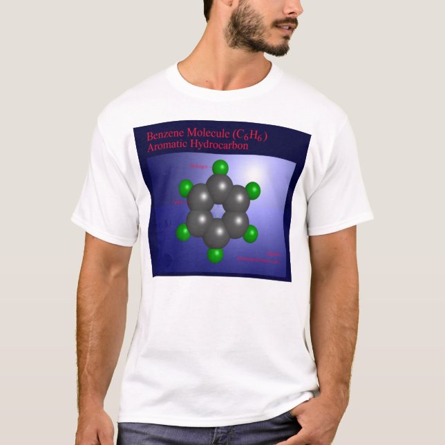 T-shirt Molécule de benzène (avant) (Devant)