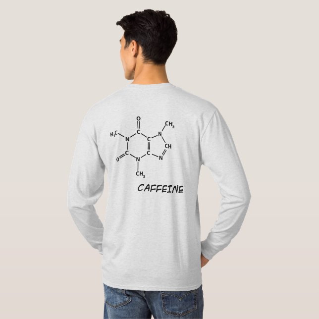 T-shirt Molécule de caféine (Dos entier)