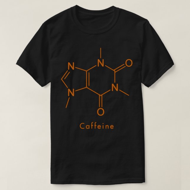 T-shirt molécule de caféine (Design devant)