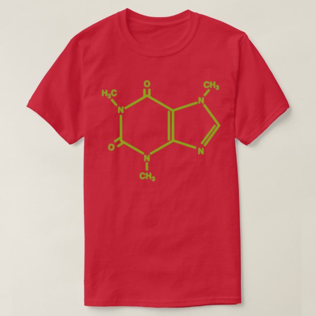 T-shirt molécule de caféineTShirt 1 (Design devant)