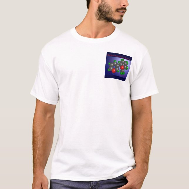 T-shirt Molécule de nicotine (poche) (Devant)