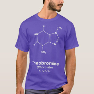 T-shirt Molécule de théobromine au chocolat
