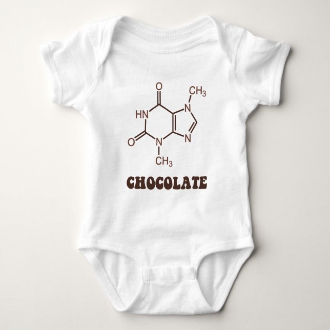T-shirt Molécule scientifique de théobromine d'élément de (Devant)