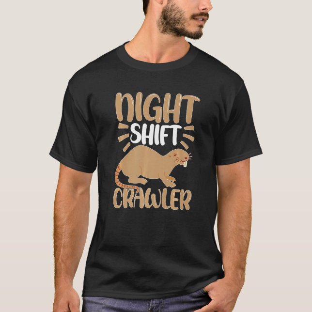 T-shirt Moles Night Shift (Devant)