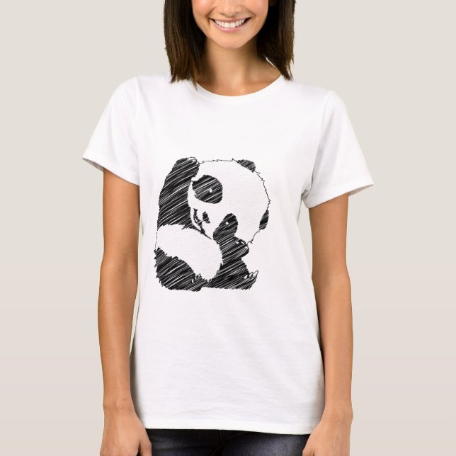 T-shirt Moletom Panda (Devant)
