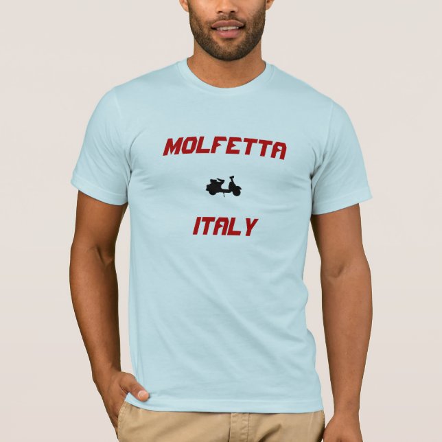 T-shirt Molfetta, Italie Scooter (Devant)