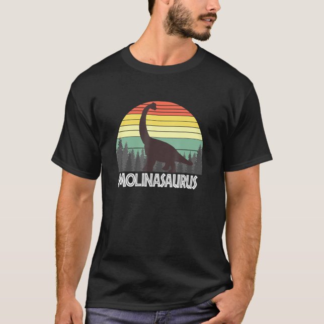T-shirt Molinasaurus Molina Saurus Nom (Devant)