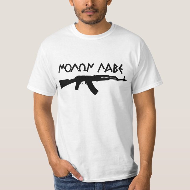 T-shirt Molon Labe AK47 (Devant)